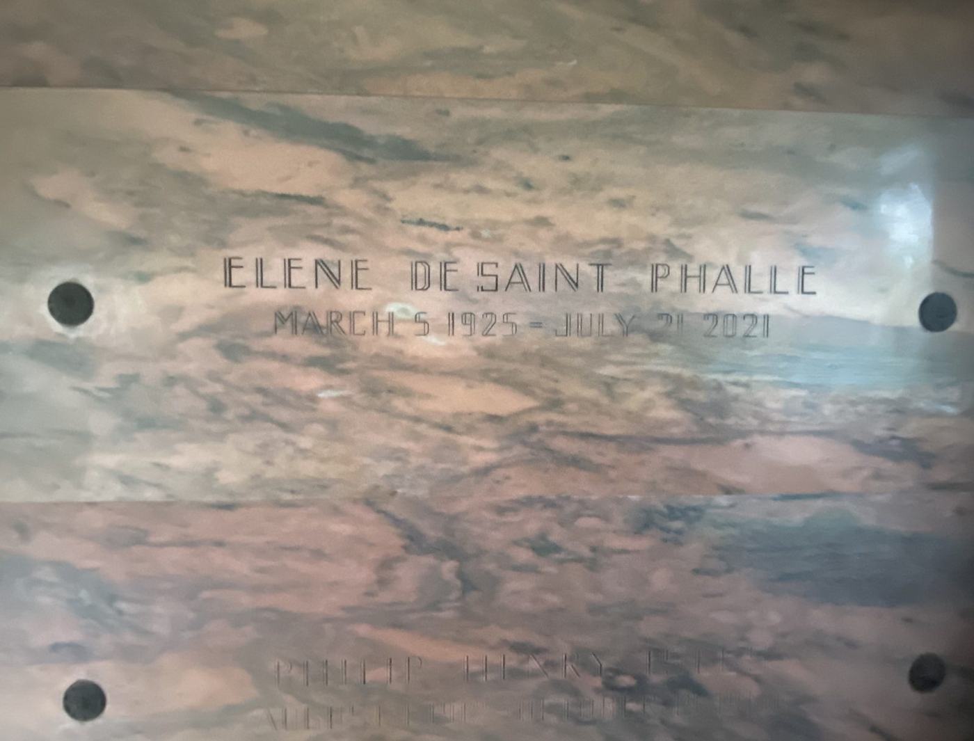 Mausoleum crypt inscription completed - Monument Inscriptions Finished name and dates engraved on a marble mausoleum crypt front